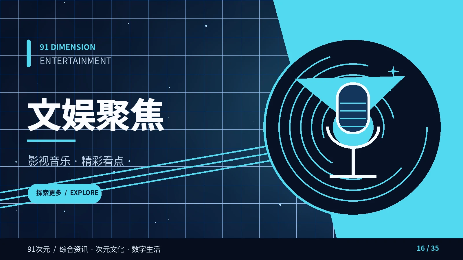 文娱聚焦主题视觉