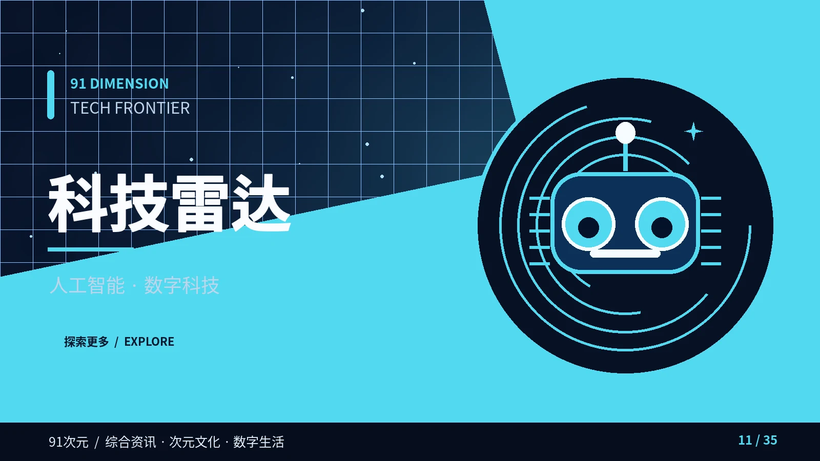 科技雷达主题视觉
